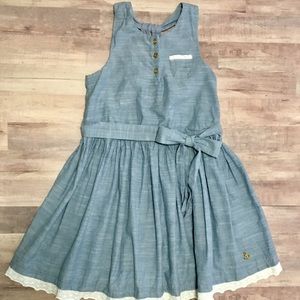 Blue spring dress size 6 girl